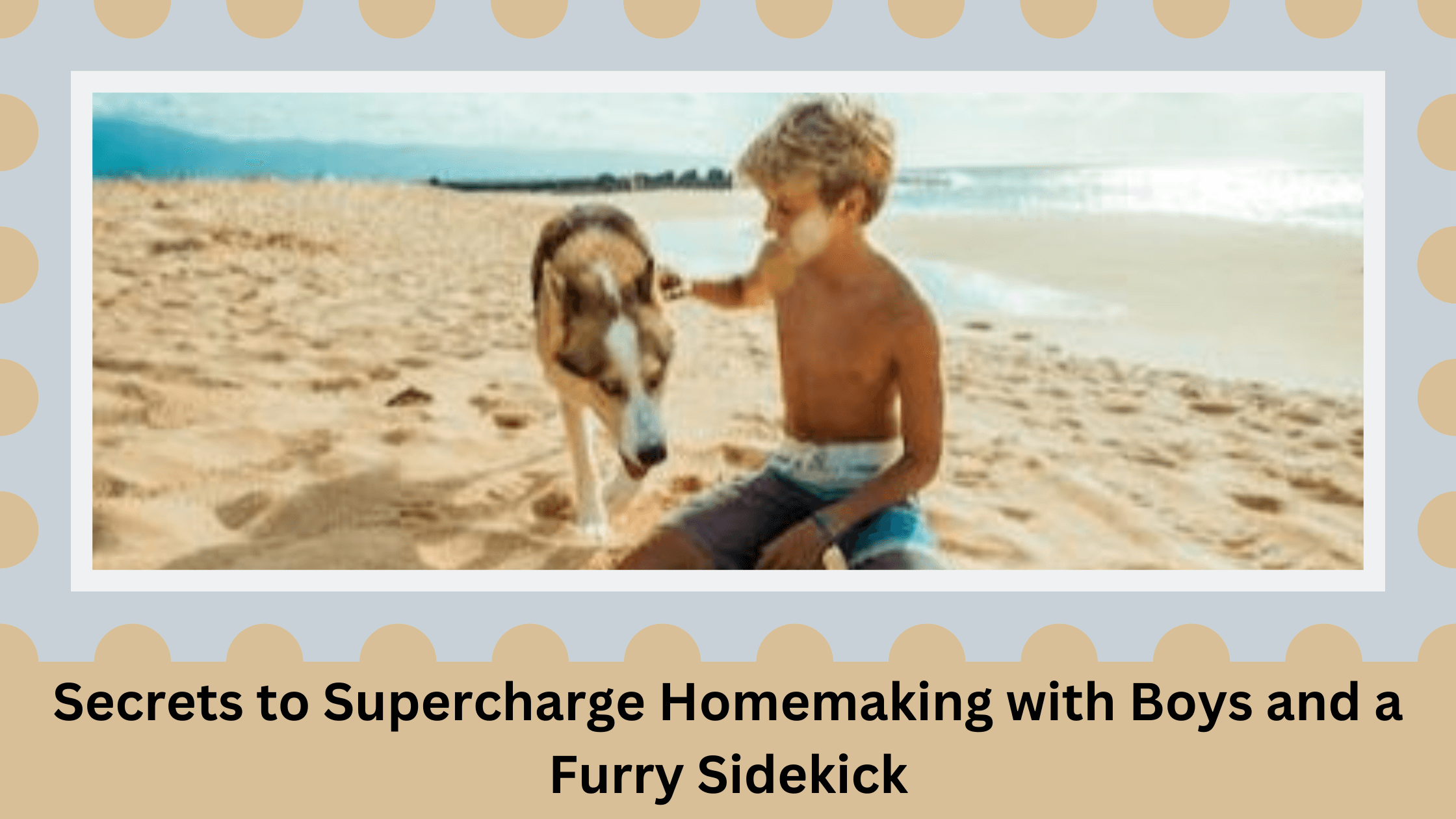 boys and a dog homemaking homeschooling tips for busy folks