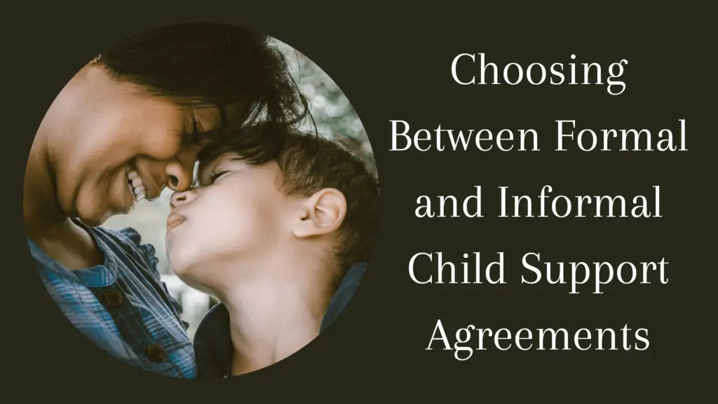 child support agreement without court