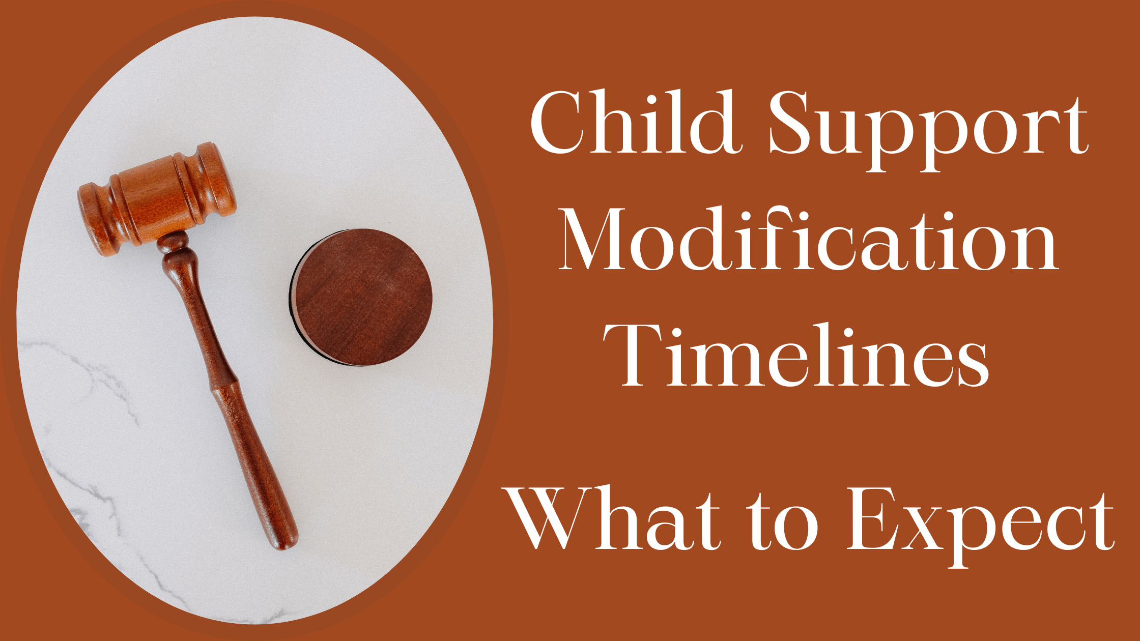 how long does it take to modify child support